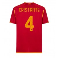 Camisa de Futebol AS Roma Bryan Cristante #4 Equipamento Principal 2023-24 Manga Curta
